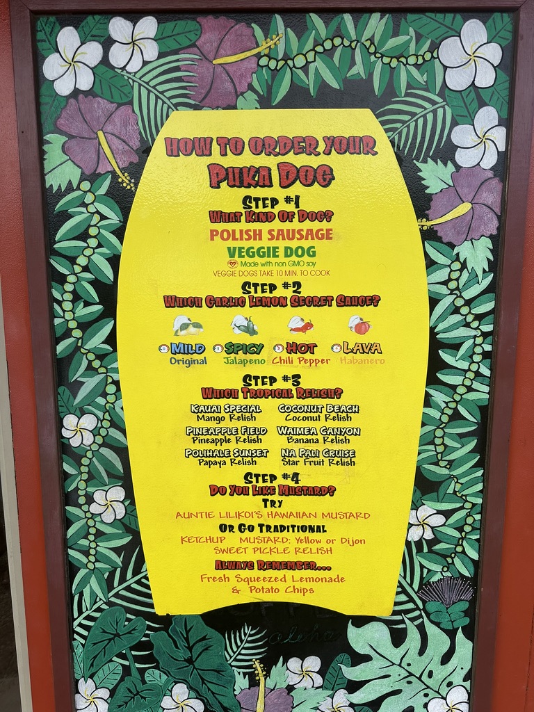 Puka Dog Hawaiian Style Hot Dogs Menu - Image 4
