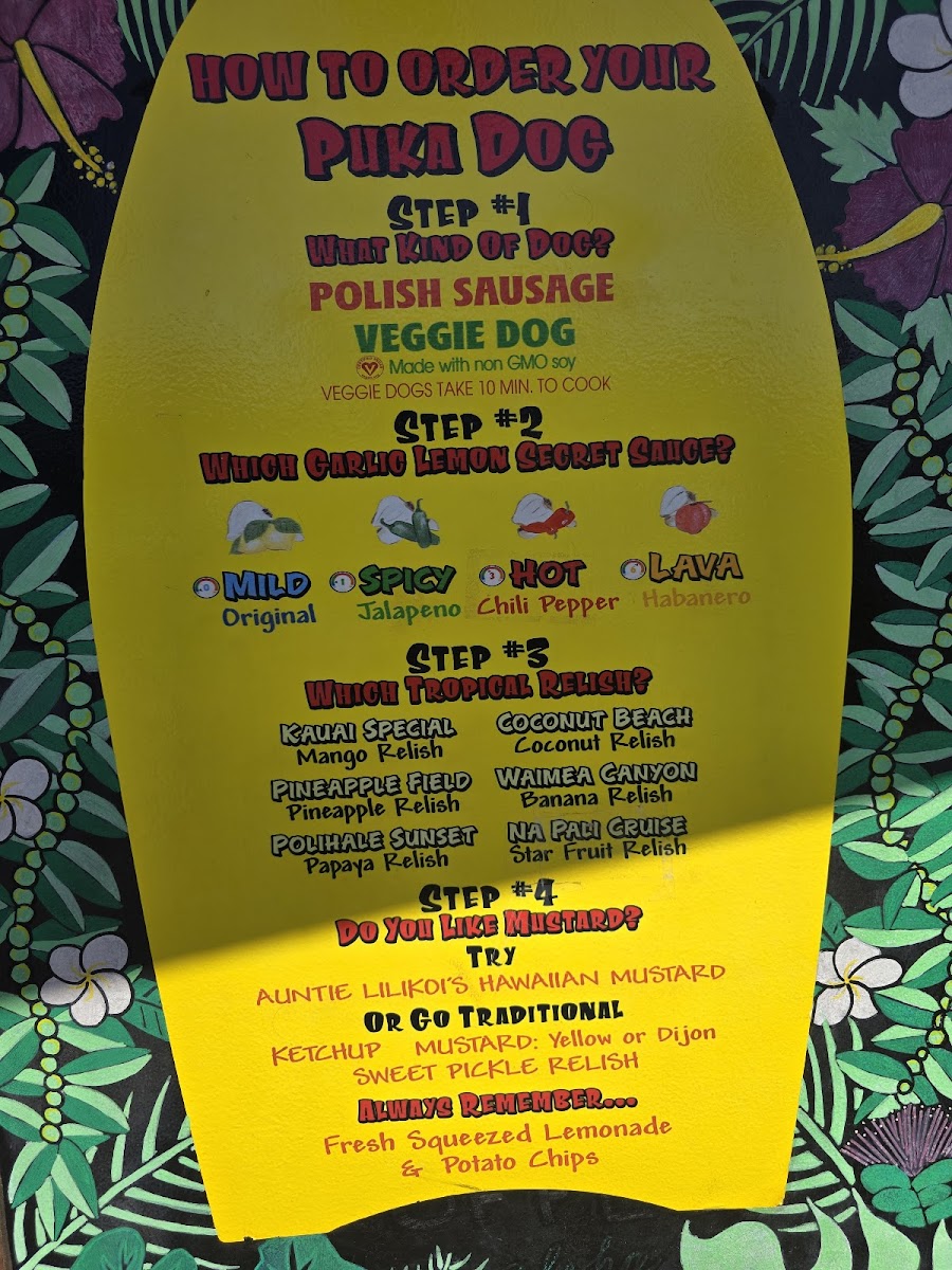 Puka Dog Hawaiian Style Hot Dogs Menu - Image 5