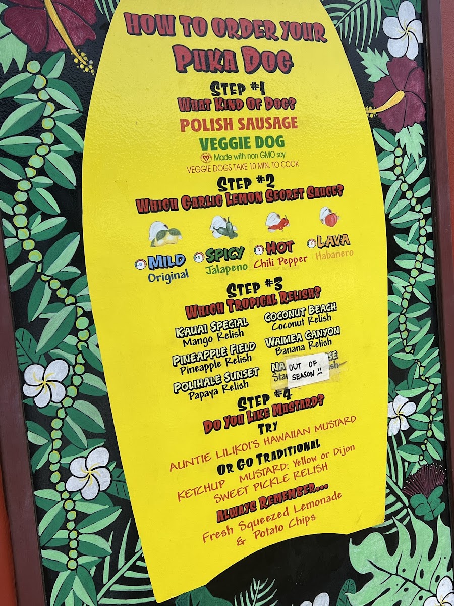 Puka Dog Hawaiian Style Hot Dogs Menu - Image 6